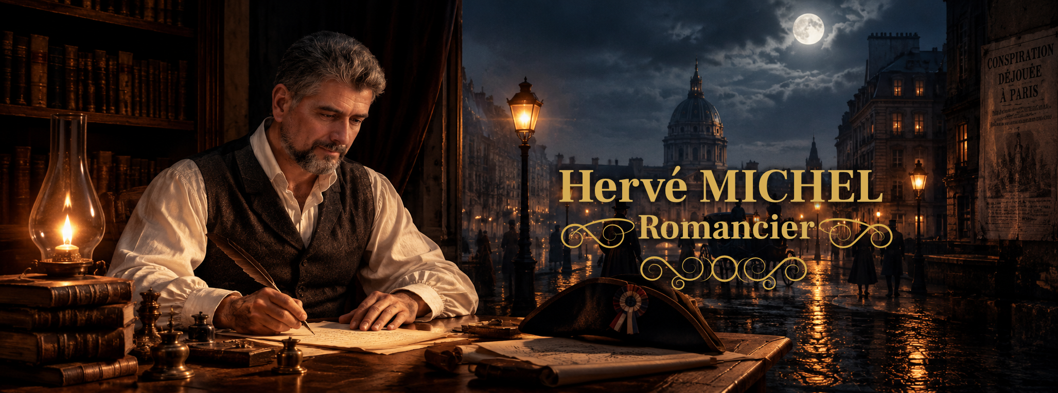 Hervé MICHEL, romancier, spécialiste du polar historique napoléonien